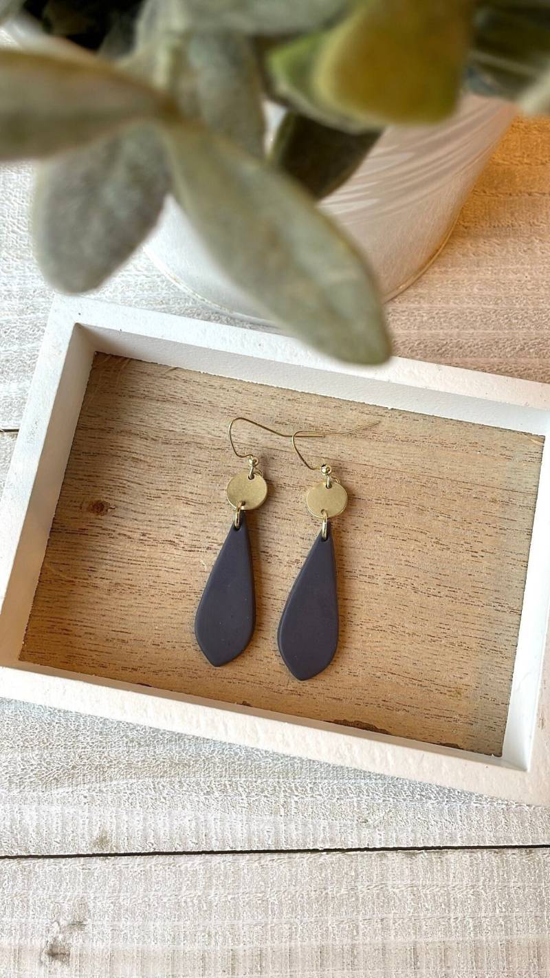 Ton Ohrringe | Messing Akzent Statement Boho von CloverandCoast