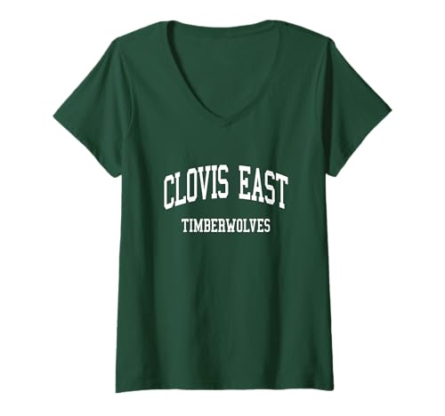 Damen Clovis East High School HS Clovis CA Retro Sports T-Shirt mit V-Ausschnitt Damen Clovis East High School HS Clovis CA Retro Sports T-Shirt mit V-Ausschnitt von Clovis East High School T-Shirts & Gifts