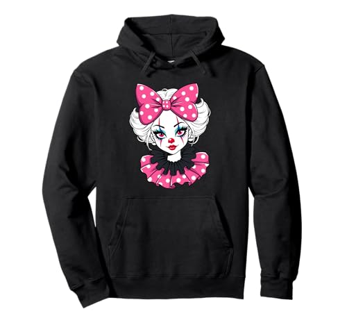 Clown Girlfriend Clowns Gesicht Zirkus Mädchen Kostüm Pullover Hoodie von Clown Frauen Makeup Zirkus Spaß