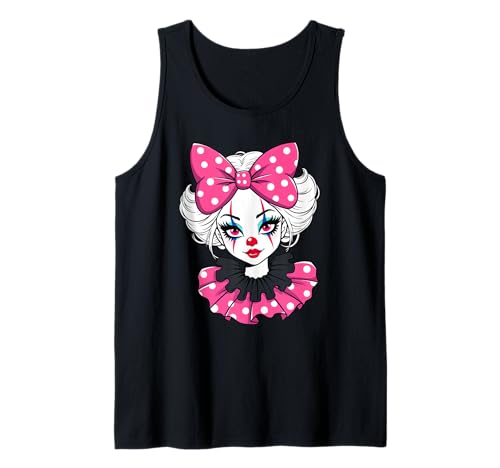 Clown Girlfriend Clowns Gesicht Zirkus Mädchen Kostüm Tank Top von Clown Frauen Makeup Zirkus Spaß