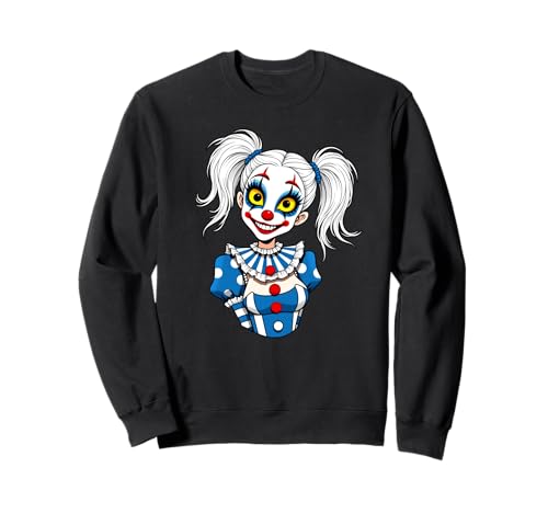 Clowngirl Girlfriend Clown Gesicht Zirkus Mädchen Kostüm Sweatshirt von Clown Frauen Makeup Zirkus Spaß