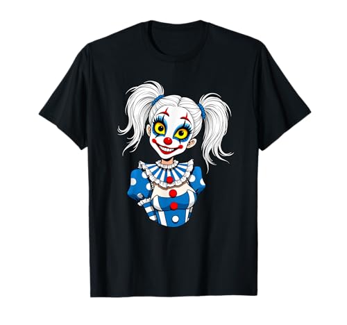 Clowngirl Girlfriend Clown Gesicht Zirkus Mädchen Kostüm T-Shirt von Clown Frauen Makeup Zirkus Spaß