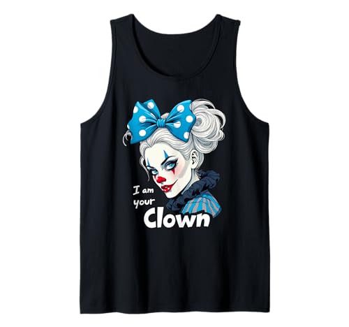 I Am Your Clown Girlfriend Clowngirl Gesicht Zirkus Mädchen Tank Top von Clown Frauen Makeup Zirkus Spaß