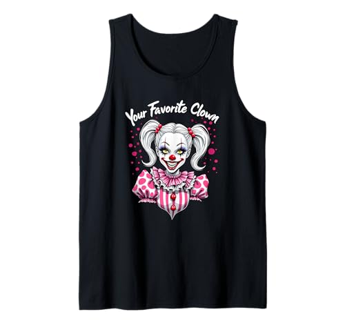Your Favorite Clown Girlfriend Clowngirl Zirkus Mädchen Tank Top von Clown Frauen Makeup Zirkus Spaß