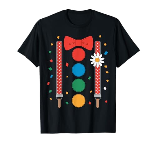 Faschingskostüm Damen Männer Fasching Karneval Clown Kostüm T-Shirt von Clown Kostüm Damen Karneval Kostüm Kinder