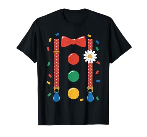 Faschingskostüm Damen Männer Fasching Karneval Clown Kostüm T-Shirt Faschingskostüm Damen Männer Fasching Karneval Clown Kostüm T-Shirt von Clown Kostüm Damen Karneval Kostüm Kinder