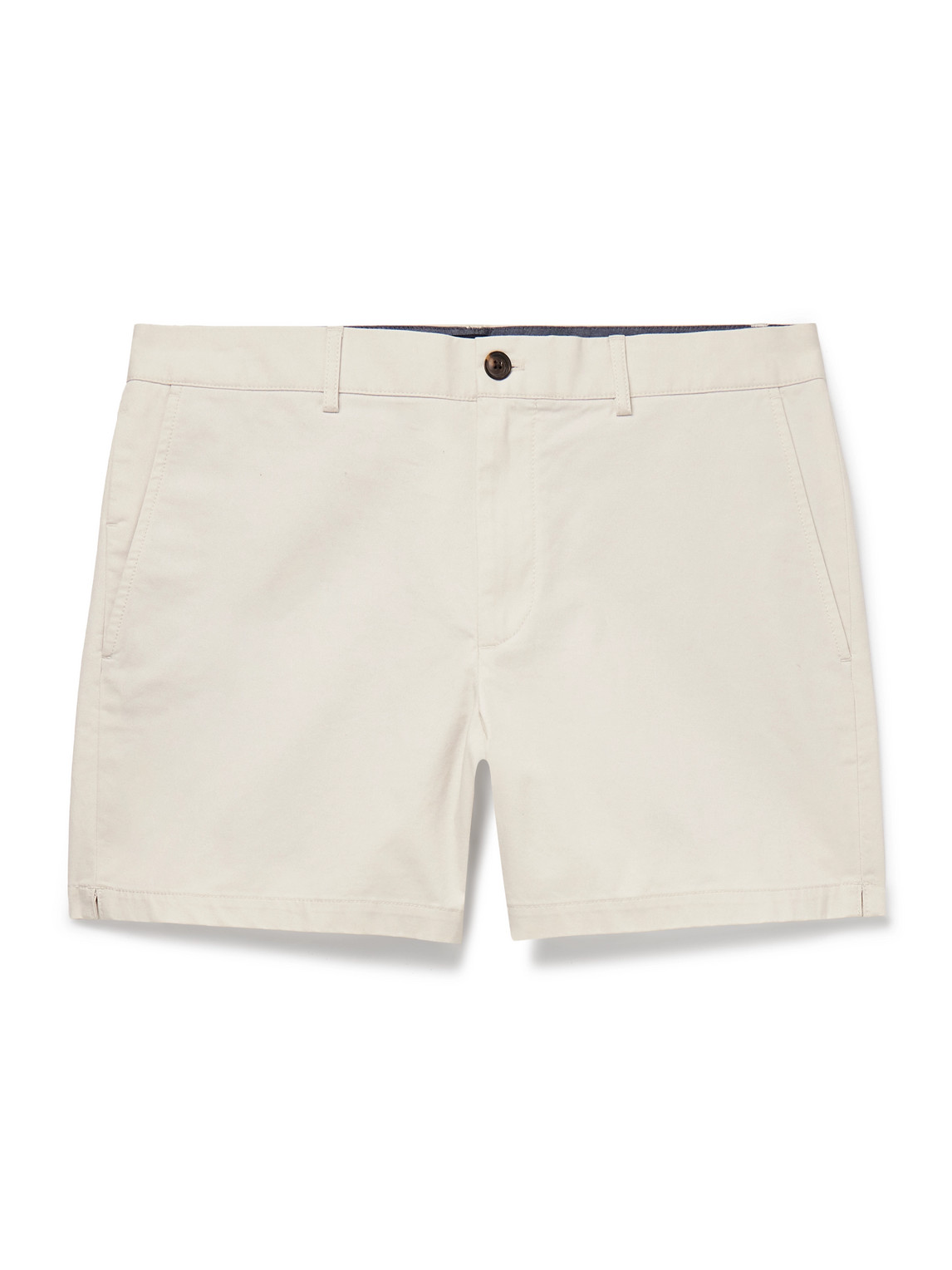 Club Monaco - Jax Straight-Leg Cotton-Blend Twill Shorts - Men - Neutrals - UK/US 34 von Club Monaco