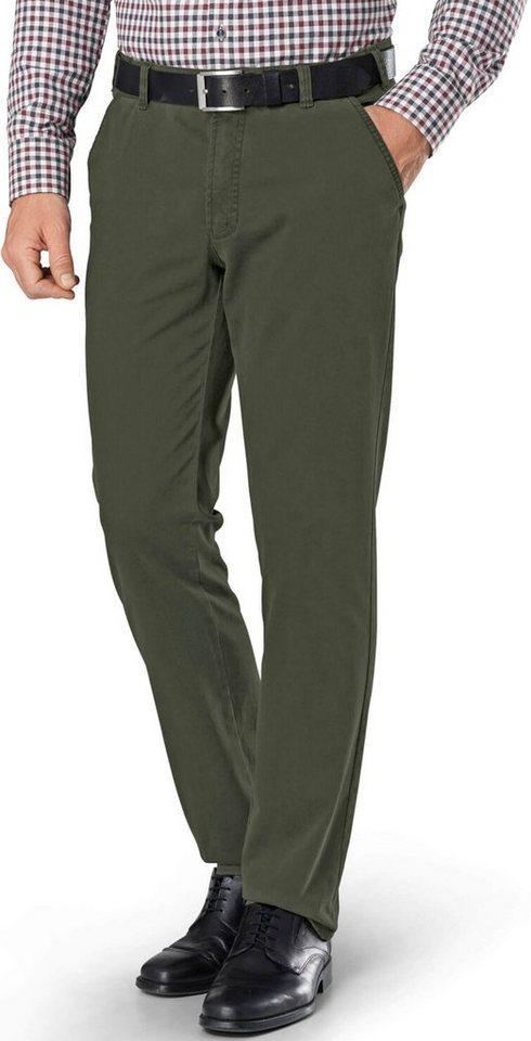 Club of Comfort Stoffhose CLUB OF COMFORT High Stretch Baumwoll-Hose oliv Garvey Flat-Front von Club of Comfort