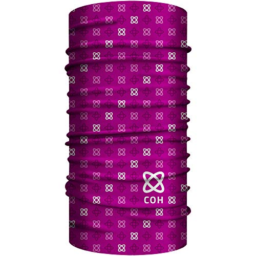 Club of Heroes Sport Bandana, nahtloses Multifunktionstuch 25 x 50 cm aus weicher Mikrofaser/Coolmax atmungsaktiv Schlauchschal Halstuch Kopftuch Mundschutz Schal Tuch Loopschal COH (Pink-Rosa) von Club of Heroes