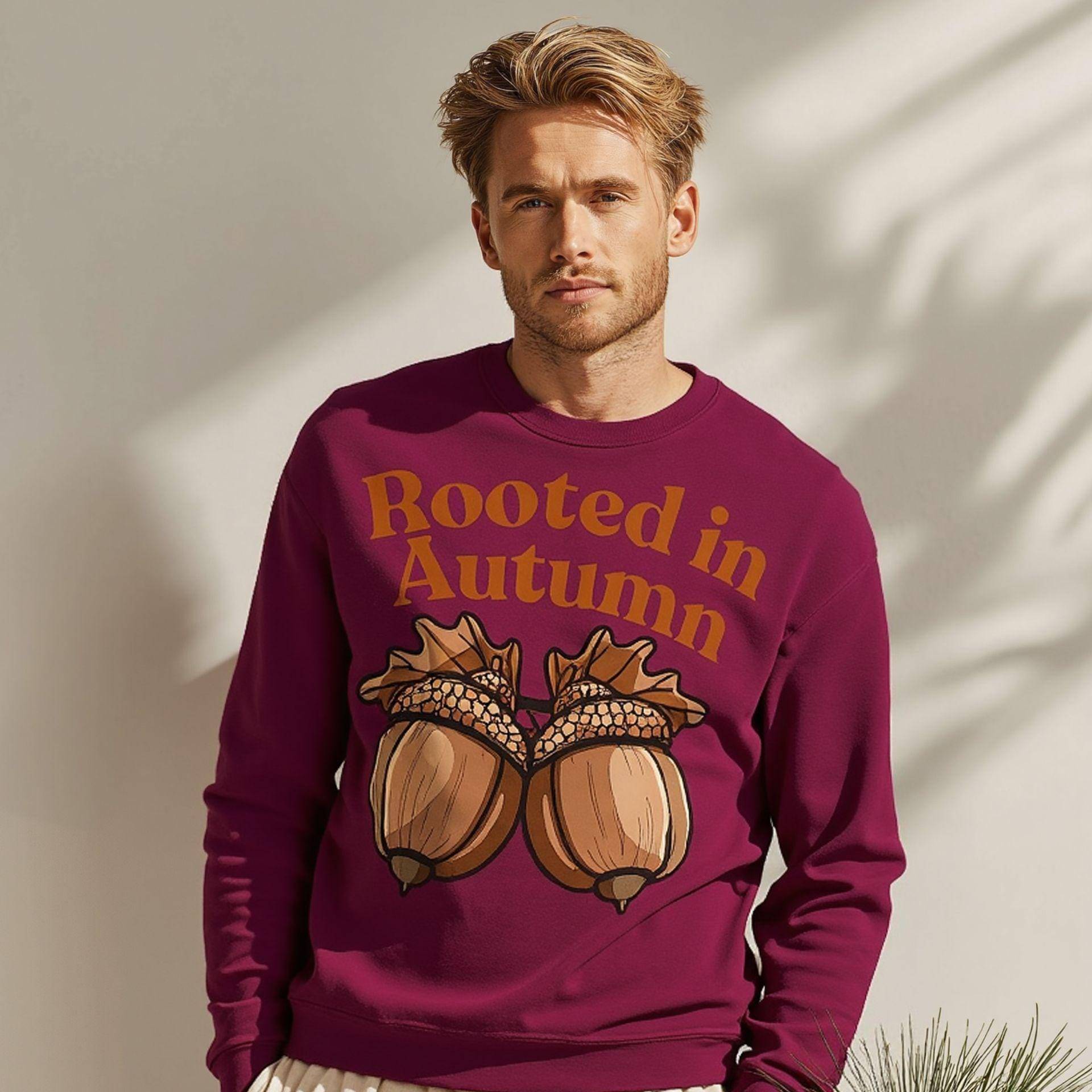Rooted in Autumn Sweatshirt, Hazelnut Graphic Fall Sweater, Cozy Unisex Crewneck Jumper, Autumnal Pullover, Seasonal Sweatshirt Rooted in Autumn Sweatshirt, Hazelnut Graphic Fall Sweater, Cozy Unisex Crewneck Jumper, Autumnal Pullover, Seasonal Sweatshirt von ClubAperitivocloth