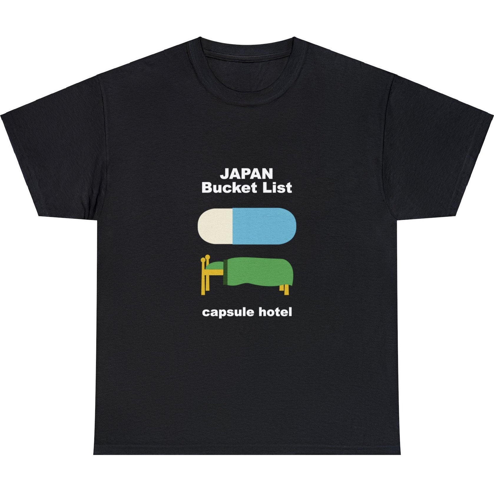 "Japan Bucket List T-Shirt "Capsule Hotel" "Japan Bucket List T-Shirt "Capsule Hotel" von ClubTokyoMischiefCo