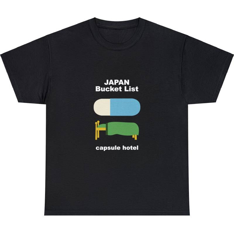 "Japan Bucket List T-Shirt "Capsule Hotel" "Japan Bucket List T-Shirt "Capsule Hotel" von ClubTokyoMischiefCo