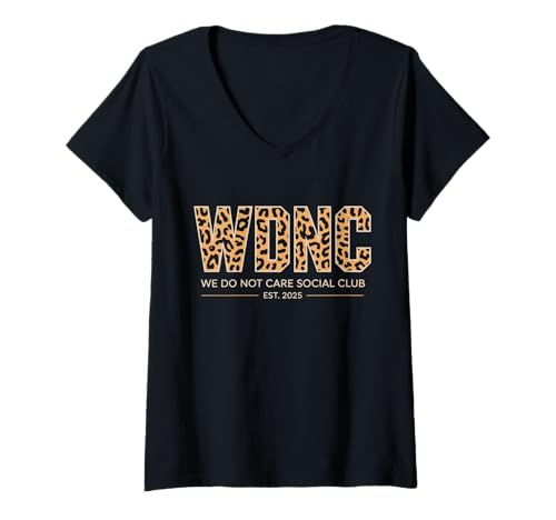 Damen Wdnc - We Do Not Care Club T-Shirt mit V-Ausschnitt Damen Wdnc - We Do Not Care Club T-Shirt mit V-Ausschnitt von Clubmitglied