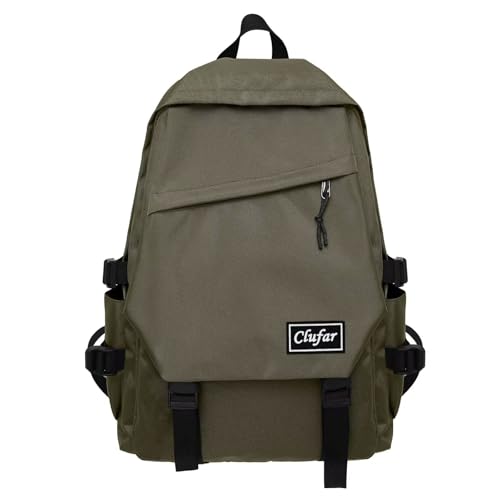 Clufar Rucksack Schule Damen Schulrucksack Teenager Mädchen Grün Wasserdicht Daypack Schulranzen Mädchen 12 klasse Leich Schultasche Backpack Schoolbag für Freizeit Reisen Schule Arbeit,Green von Clufar