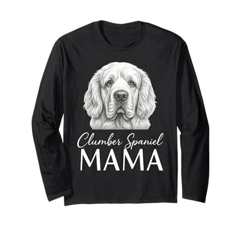 Clumber Spaniel Mama Langarmshirt Clumber Spaniel Mama Langarmshirt von Clumber Spaniel Mom