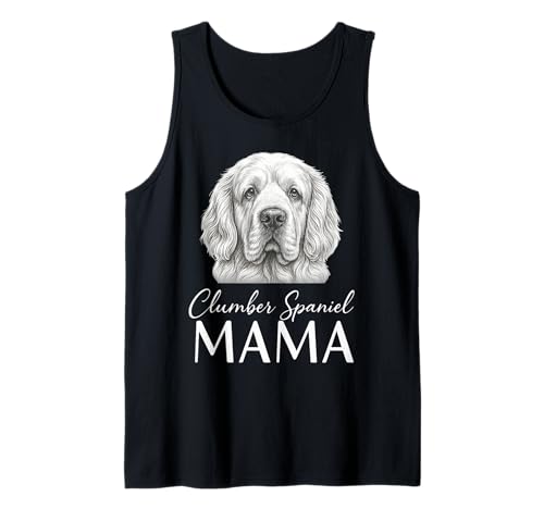 Clumber Spaniel Mama Tank Top von Clumber Spaniel Mom