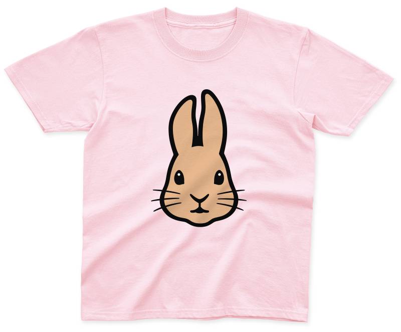 Kinder T-Shirt Hase | 100% Baumwolle Pink, Blau, Gelb Und Grau von ClumsyHooves