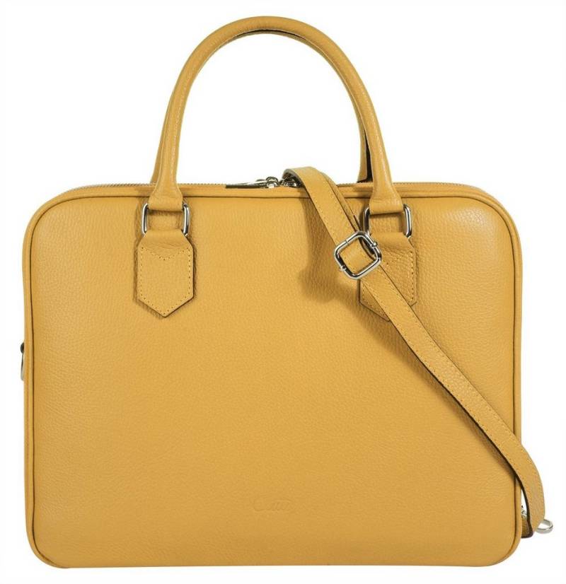 Cluty Aktentasche, echt Leder, Made in Italy von Cluty