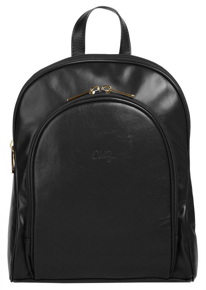 Cluty Cityrucksack, echt Leder, Made in Italy von Cluty