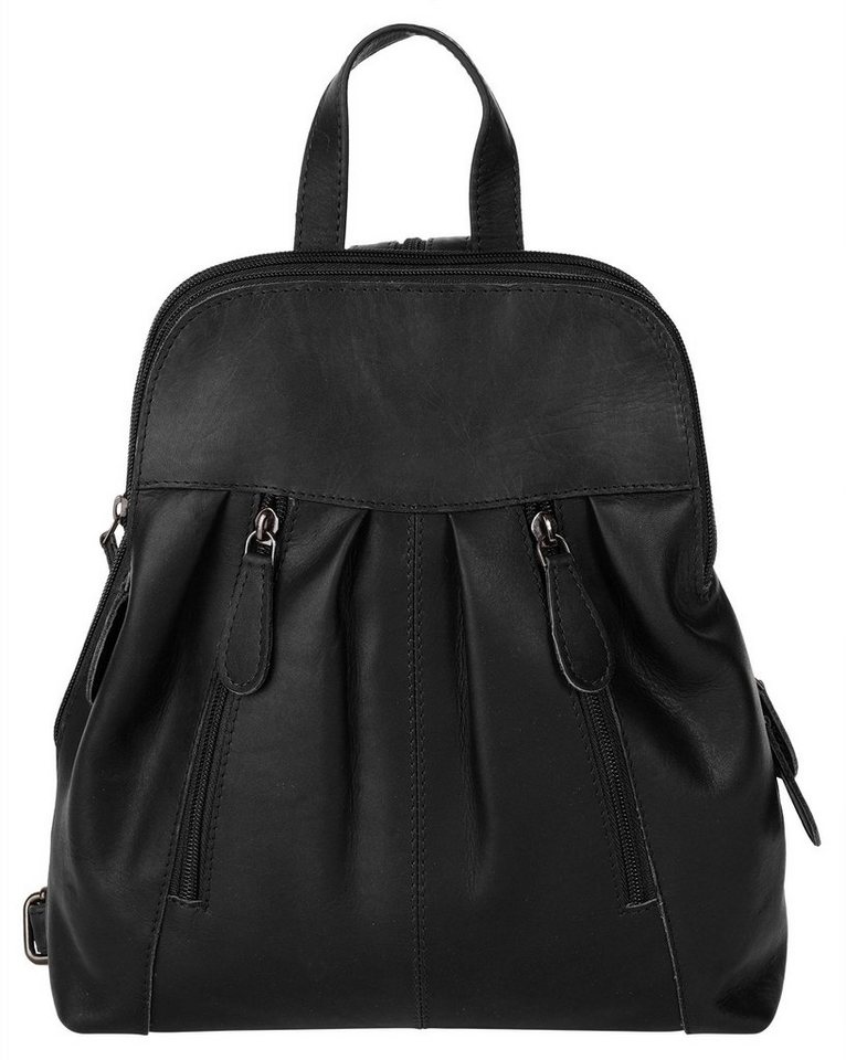 Cluty Cityrucksack, echt Leder von Cluty