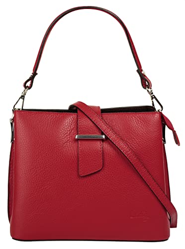Cluty Handtasche Echt Leder Damen | Made in Italy, Tragetasche, Umhängetasche, Abendtasche aus Leder | 021791 von Cluty