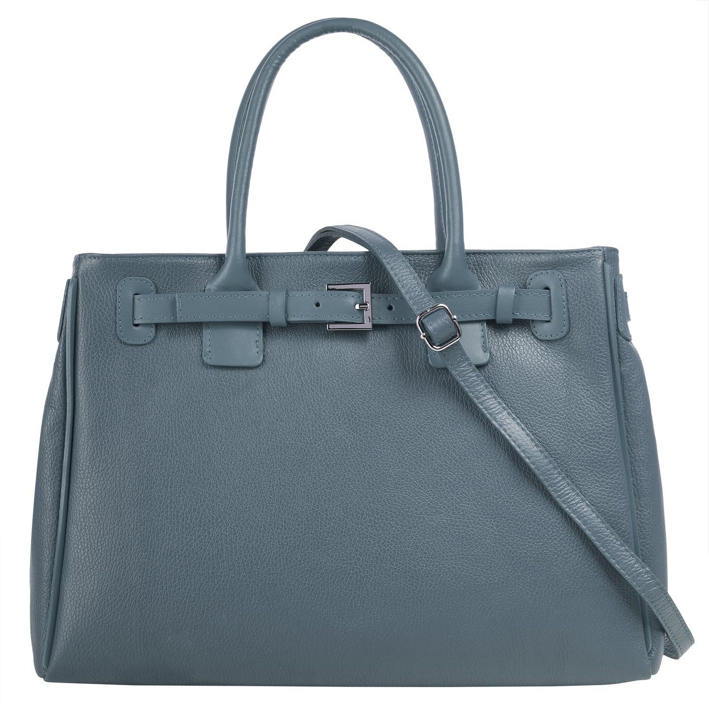 Cluty Henkeltasche, echt Leder, Made in Italy von Cluty