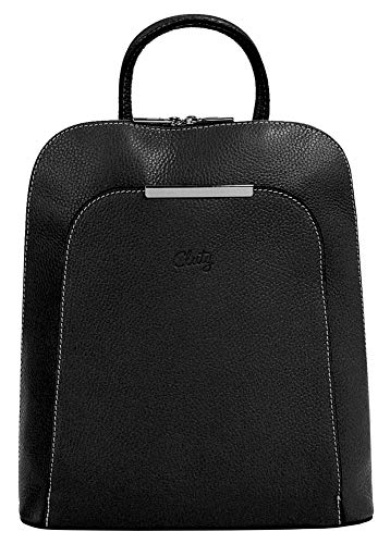 Cluty Rucksack Echt Leder Damen | Made in Italy | Citybag für Shoppingtouren | minimalistischer Daypack | 020010 von Cluty