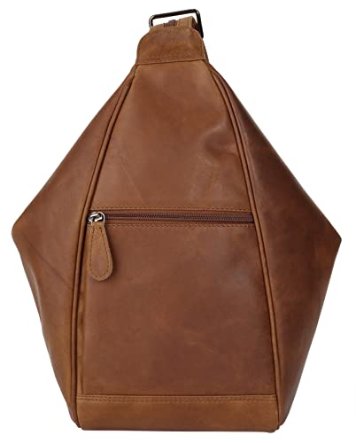 Cluty Rucksack Echt Leder cognac Damen - 021711 von Cluty