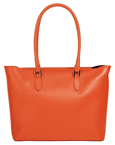 Cluty Shopper Echt Leder Damen | Made in Italy | geräumige Handtasche | A4-Format mit Innentasche | 021849 von Cluty
