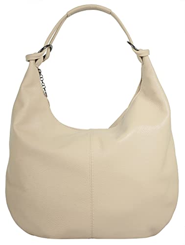 Cluty Shopper Echt Leder beige Damen - 021418 von Cluty