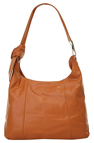 Cluty Shopper Echt Leder cognac Damen - 019519 von Cluty