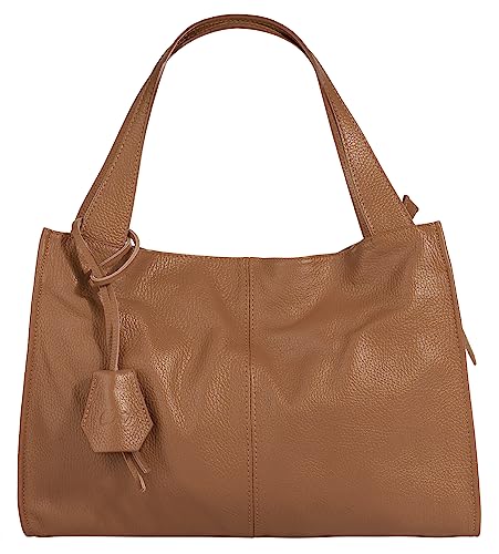 Cluty Shopper Echt Leder cognac Damen - 021850 von Cluty