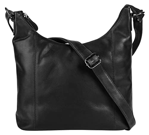 Cluty Shopper Echt Leder schwarz Damen - 021706 von Cluty