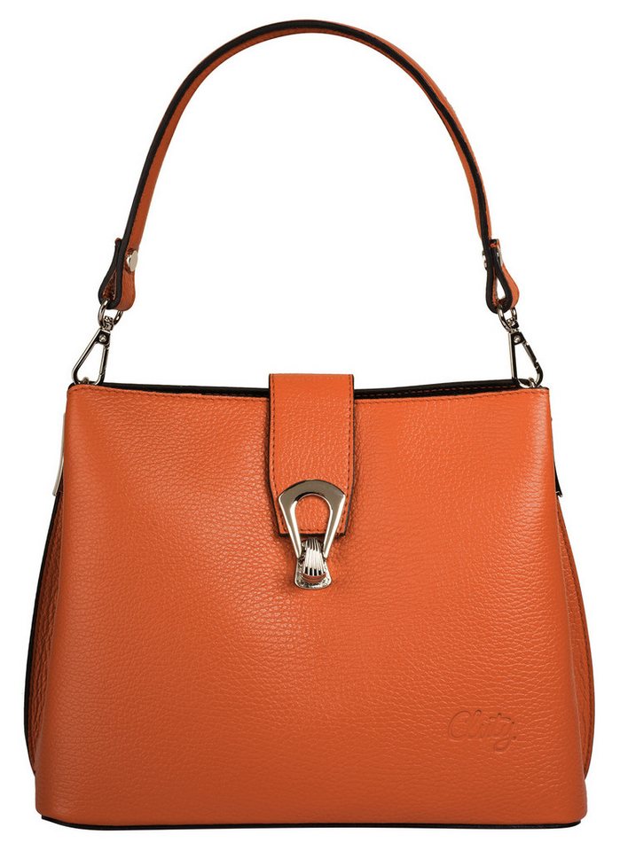 Cluty Umhängetasche, echt Leder, Made in Italy von Cluty