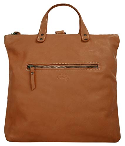 Cluty Umhängetasche echt Leder Damen | Made in Italy | Multifunktionale Designertasche | 3in1 Shopper & Rucksack | 020458 von Cluty
