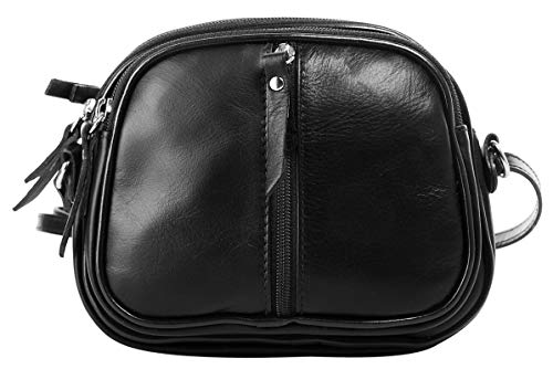 Cluty Umhängetasche echt Leder Damen | Made in Italy, Crossbody Bag, Handtasche für Damen, kleine Schultertasche aus Leder | 020402 Cluty Umhängetasche echt Leder Damen | Made in Italy, Crossbody Bag, Handtasche für Damen, kleine Schultertasche aus Leder | 020402 von Cluty