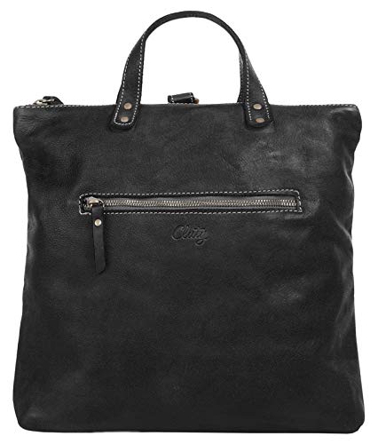 Cluty Umhängetasche echt Leder Damen | Made in Italy | Multifunktionale Designertasche | 3in1 Shopper & Rucksack | 020458 von Cluty