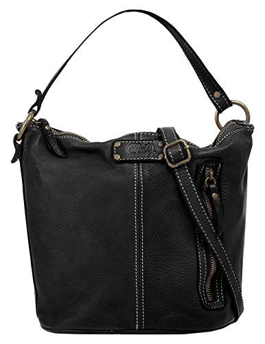 Cluty Umhängetasche echt Leder Damen | Made in Italy, Vintage Schultertasche, Crossbody Bag, Handtasche aus Rindleder | 020895 von Cluty