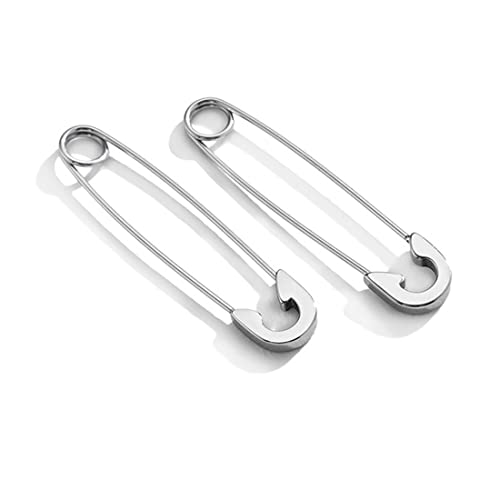 Clyhon Sicherheitsnadel Creolen Minimalistische Knorpelohrringe Personalisierte Damenschmuck Geschenke Sicherheitsnadelohrringe für Damen 14K Gold und Silber Nadelohrringe Schmuck für Mädchen von Clyhon