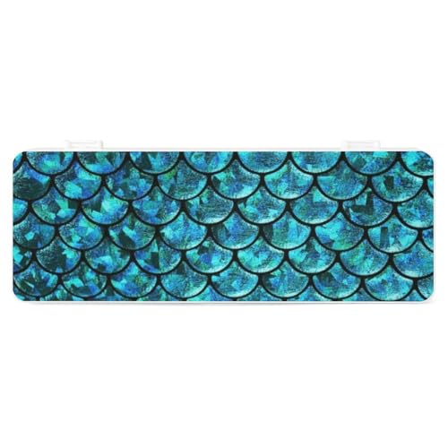 Cmagnifico Federmäppchen, Aquamarin-Waage, kreative einfache Schreibwaren-Box, 19,5 x 7,1 x 2,7 cm, Stil:, Einheitsgröße, Federmäppchen von Cmagnifico