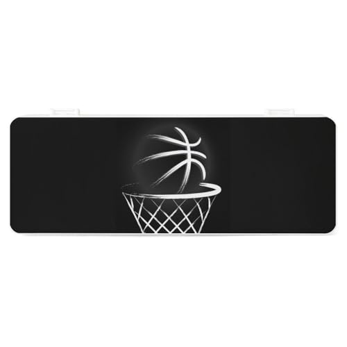 Cmagnifico Federmäppchen, Basketball, kreative einfache Schreibwaren-Box, 19,5 x 7,1 x 2,7 cm, Stil:, Einheitsgröße, Federmäppchen von Cmagnifico
