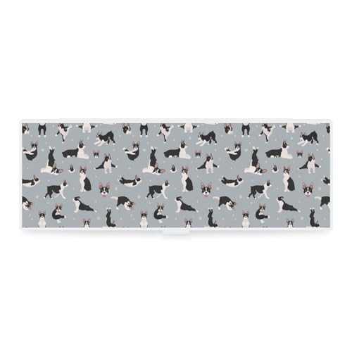 Cmagnifico Federmäppchen, Boston Terrier DogCreative, einfache Schreibwaren-Box, 19,5 x 6,8 x 3 cm, Stil:, Einheitsgröße, Federmäppchen von Cmagnifico