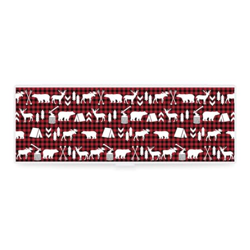 Cmagnifico Federmäppchen, Büffelkariert, Wald, Weihnachten, kreative einfache Schreibwaren-Box, 19,5 x 6,8 x 3 cm, Stil:, Einheitsgröße, Federmäppchen von Cmagnifico
