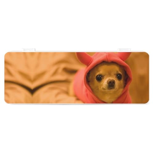 Cmagnifico Federmäppchen, Chihuahua, kreative einfache Schreibwaren-Box, 19,5 x 7,1 x 2,7 cm, Stil:, Einheitsgröße, Federmäppchen von Cmagnifico