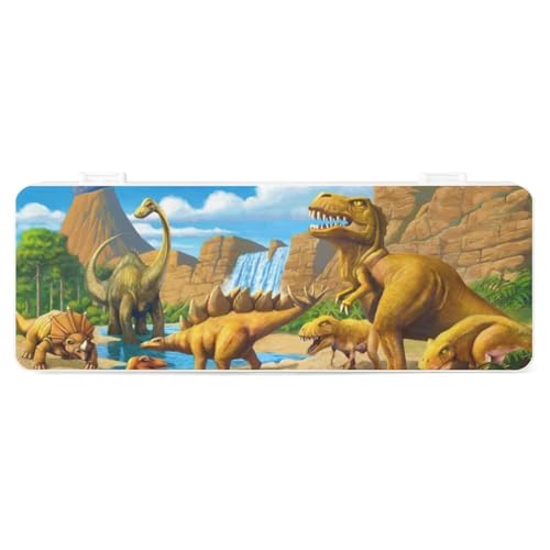 Cmagnifico Federmäppchen, Dinosaurier-KarnivorosKreative einfache Schreibwaren-Box, 19,5 x 7,1 x 2,7 cm, Stil:, Einheitsgröße, Federmäppchen von Cmagnifico