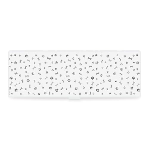 Cmagnifico Federmäppchen, Hundepfote, Hundeknochen, kreative einfache Schreibwaren-Box, 19,5 x 6,8 x 3 cm, Stil:, Einheitsgröße, Federmäppchen von Cmagnifico