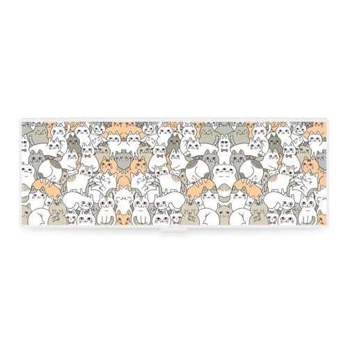 Cmagnifico Federmäppchen, Katzenmuster, kreative einfache Schreibwaren-Box, 19,5 x 6,8 x 3 cm, Stil:, Einheitsgröße, Federmäppchen von Cmagnifico