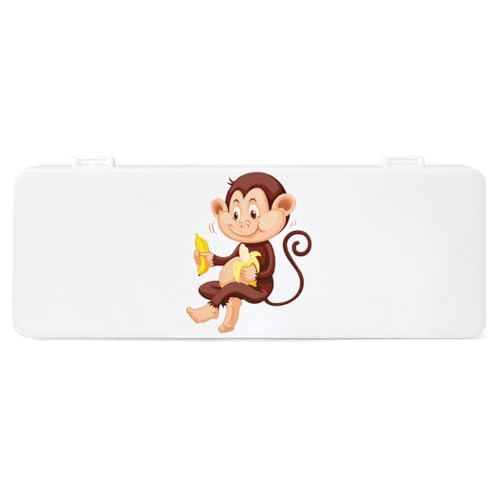 Cmagnifico Federmäppchen, Monkey Banana, kreative einfache Schreibwaren-Box, 19,5 x 7,1 x 2,7 cm, Stil:, Einheitsgröße, Federmäppchen von Cmagnifico