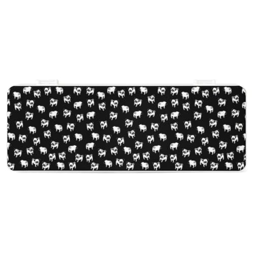 Cmagnifico Federmäppchen, Mops, kreative einfache Schreibwaren-Box, 19,5 x 7,1 x 2,7 cm, Stil:, Einheitsgröße, Federmäppchen von Cmagnifico