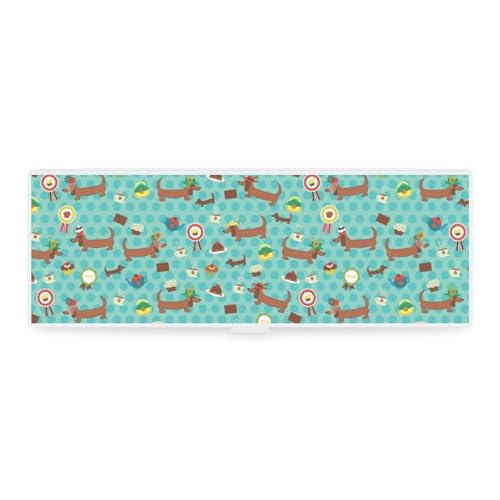 Cmagnifico Federmäppchen, Motiv: Wursthund, kreative einfache Schreibwaren-Box, 19,5 x 6,8 x 3 cm, Stil:, Einheitsgröße, Federmäppchen von Cmagnifico